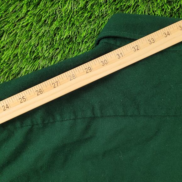 Vintage 90s Northwest-Territory Flannel Button Shirt XL 26x30 Green - Picture 4 of 12